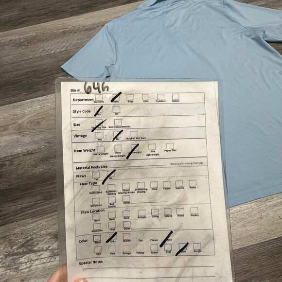 RLX Ralph Lauren Light Blue Men M Wicking Performance Plain Golf Polo Shirt - Picture 8 of 9